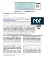 The Challenges Experienced by Visually Impaired Students in Moroccan Universities