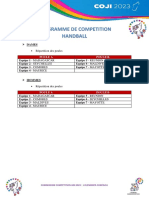 Calendrier Handball Jioi 2023