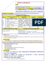 Sesión Resolvemos Operaciones Combinadas Suma Resta y Multiplicación