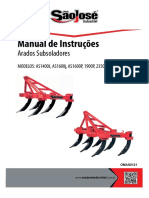 Manual de Instruções: Arados Subsoladores