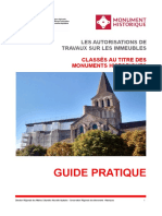 Guide Pratique - Autorisation de Travaux Sur Classés - UDAP - 2021!03!22