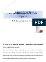 Aula - Fermentação Láctica Iogurte