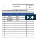 Lista de Firmas Autorizadas