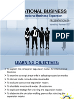 IB Modes of International Bussns Exp