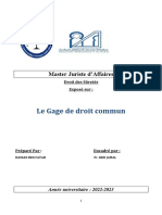 Le Gage Exposé