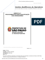 SPTrans Procedimentos Qualificacao de Operadores