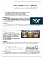 Common Laboratory Apparatus and Equipments