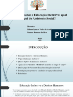 APRESENTAÇÃO 09.06.23 Direitos Humanos e Educação Inclusiva. Papel Do AS