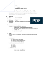 Legal Basis of NSTP