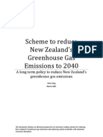 Scheme To Reduce New Zealand's Greenhouse Gas Emissions To 2040