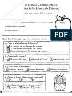 Evaluación La Rebelión de Los Lápices de Colores