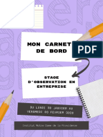 Carnet de Bord Stage 3e 22-23