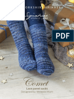 Wys Signature Sparkle 4ply Comet Lace Panel Socks Wys00030 fp0008