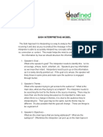 Linguistics Gish Interpreting Model A