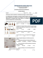 Prueba Saber de Matemàticas Segundo Periodo Quinto