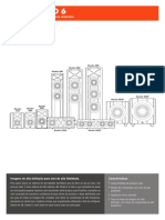 JBL Studio 6 Spec Sheet Portuguese (Brazil)