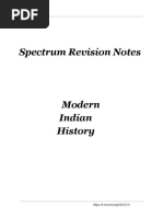 Spectrum Modern Indian History Notes