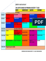 Temporalización Del Sexto Grado de Primaria Sección C