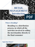 Retail Management Introduction 1