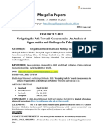 Margalla Papers: Navigating The Path Towards Geoeconomics: An Analysis of Opportunities and Challenges For Pakistan