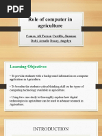 Role of Computer in Agriculture