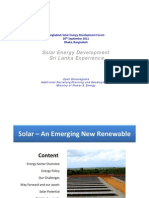 Upali Daranagama - Solar Energy Devt in Sri Lanka