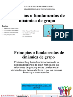 Principios o Fundamentos de Dinámica de Grupo