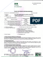 60 KV and 20 KV SA Factory Test Reports