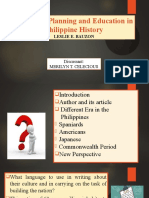 Language Planning and Education in Philippine History