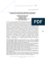 Publicado-Abordagens Da Educação Ambiental e Mudanças Climáticas No Ensino Formal em Moçambique