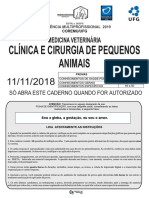 UFG - 2018 - Clinica e Cirurgia de Pequenos