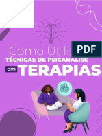 Tecnicas de Psicanalise em Terapias