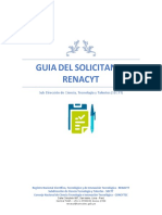 GUIA DEL SOLICITANTE RENACYT v7.0 Fecha 05.04.22