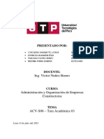 Tarea 03 Organizacion y Administracion de Empresas Constructoras