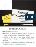 Prolog Fundamentals