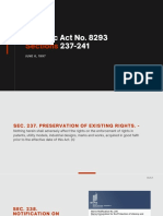 Republic Act No. 8293 237-241: Sections