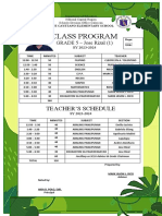 Grade5 - Class Program 2023 2024