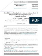 On Additive and Multiplicative Decompositions of S