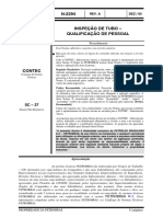 N-2294 Inspeção de Tubo - Qualificação de Pessoal - (1993)