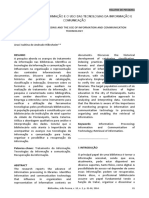 Tratamento Da Informação E O Uso Das Tecnologias Da Informação E Comunicação