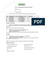 Aula 1 - Polaridade e Solubilidade de Compostos Organicos