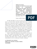 Informe Proyecto de Ley Penas Alternativas Adultos Mayores