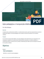 Ação Pedagógica e Transposição Didática