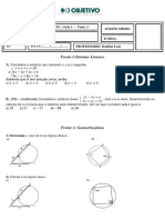 Lista de Exercícios para P2 FG Ciclo 2 Trim. 2