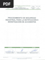 SAF-C-P08 Notificación e Investigación de Accidentes Rev 00