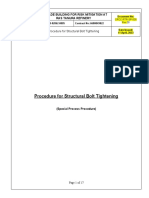 Procedure For Structural Bolt Tightening