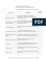 Checklist - CAS & InHome Support