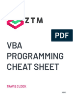 VBA Cheatsheet Zero To Mastery V1.01