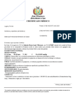 Certificado Medico 3