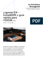 Log4net C# - Instalación y Guía Rápida para VS2019 - La Trinchera Divergente